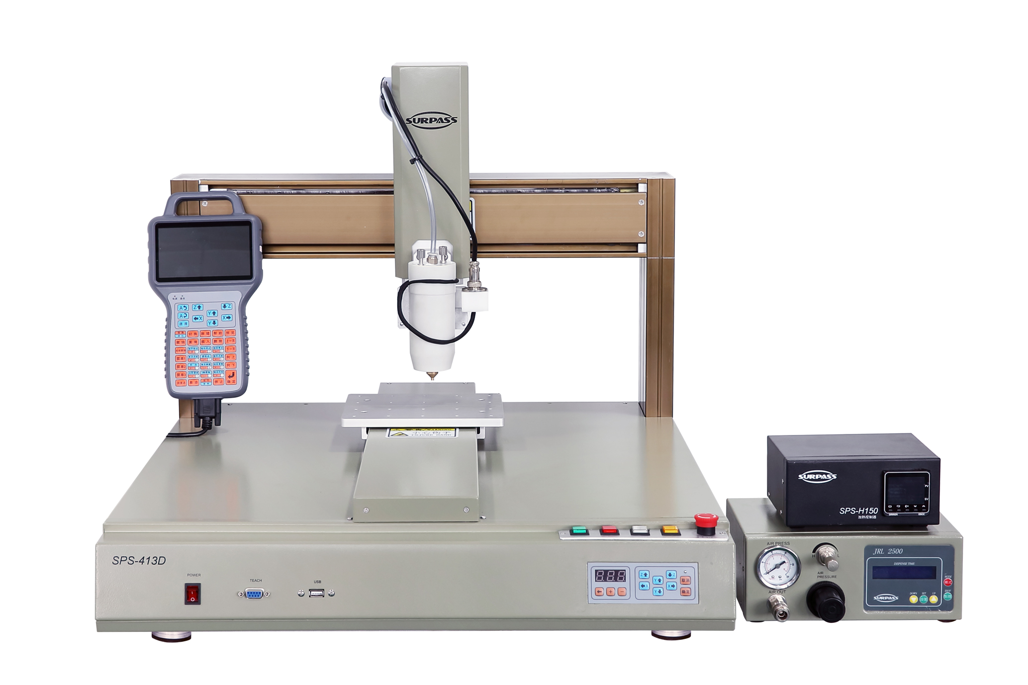 PUR熱熔膠三軸桌面高精度點膠機